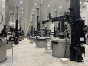 RV worm gear reducer application in monocrystalline silicon growth furnace