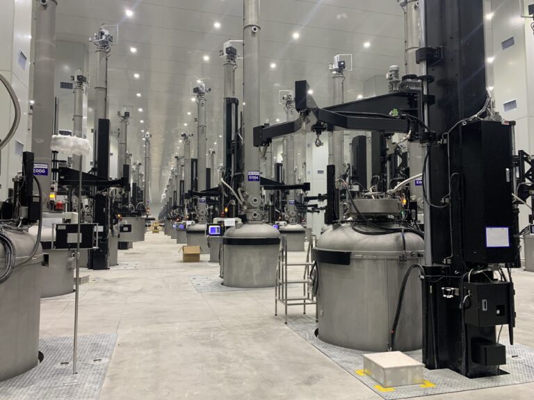 RV worm gear reducer application in monocrystalline silicon growth furnace